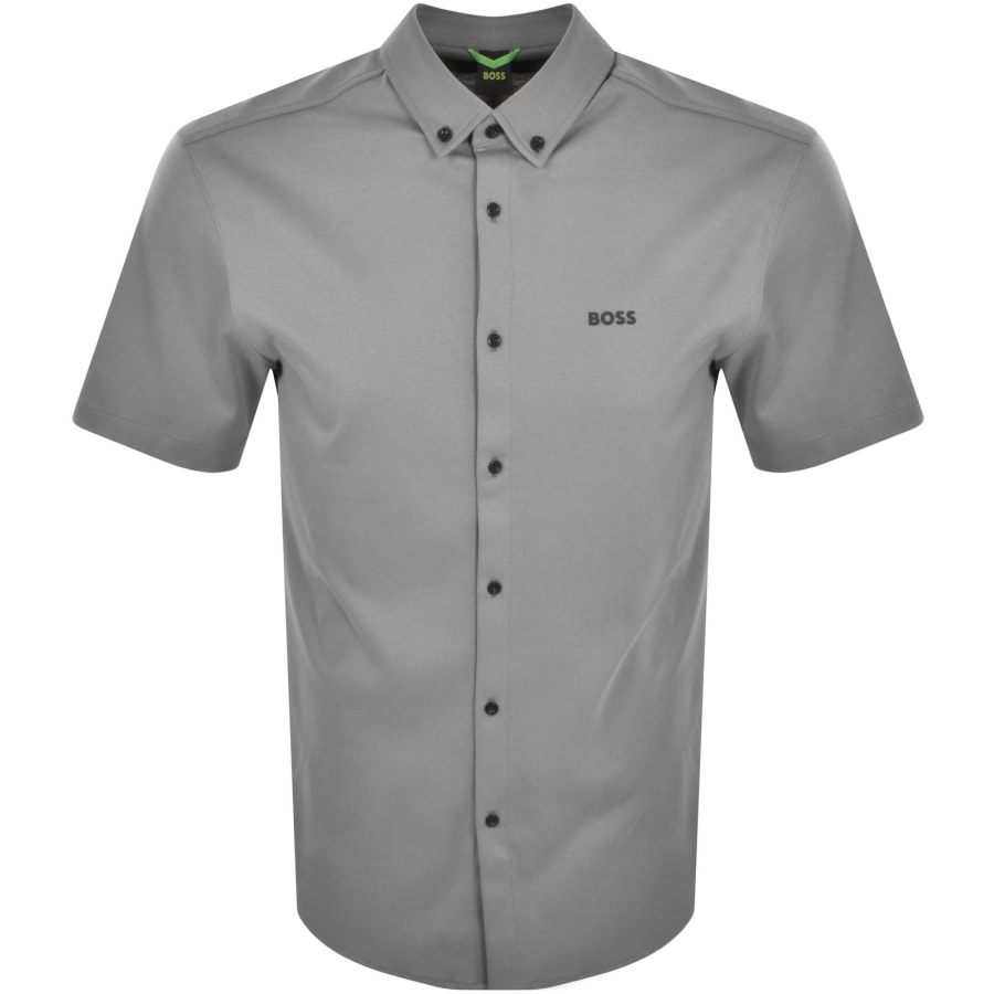 BOSS B Motion Short Sleeve Shirt Grey